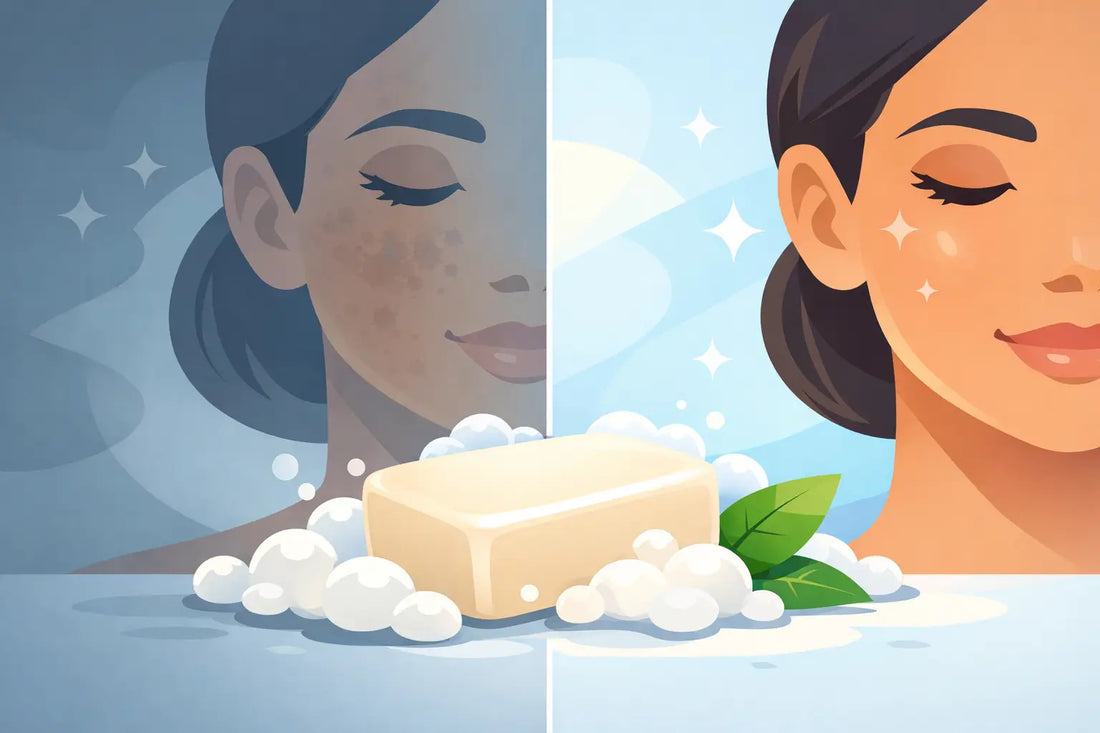 Brightening Soap Before and After Results